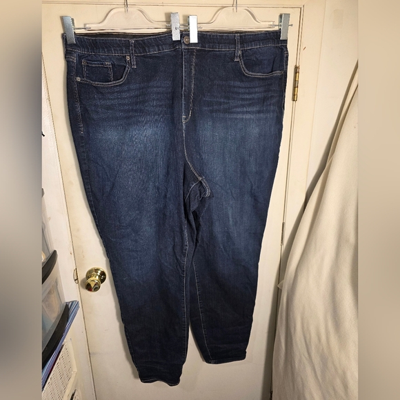 torrid Denim - Torrid Sky High Skinny Premium Dark Denim Plus Size 30XTall